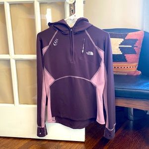 North face zip up pullover